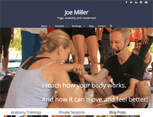Tablet Screenshot of joemilleryoga.com